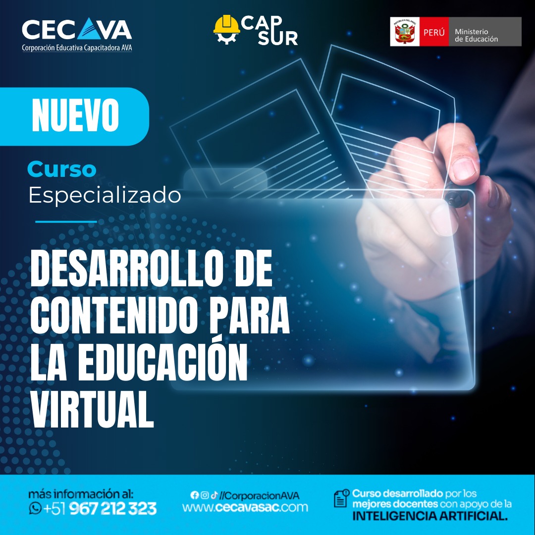 Desarrollo de Contenido para la Educación Virtual